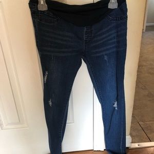 Maternity dark wash jeans